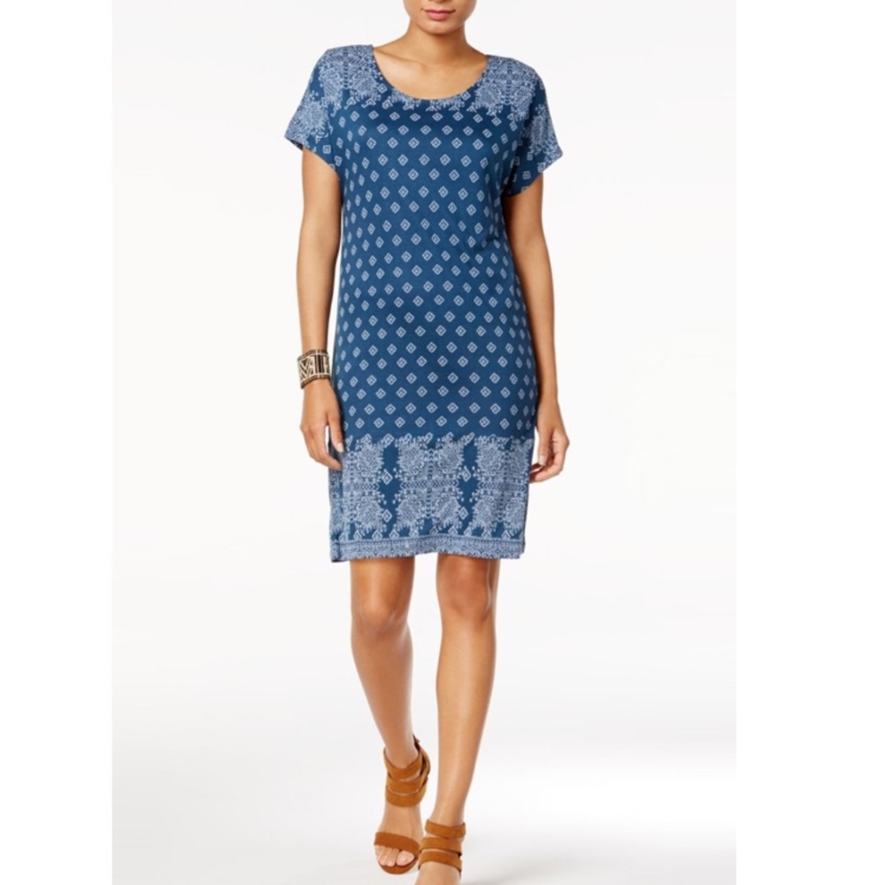 Lucky Brand Short Sleeve Tunic T-Shirt Dress Size XS